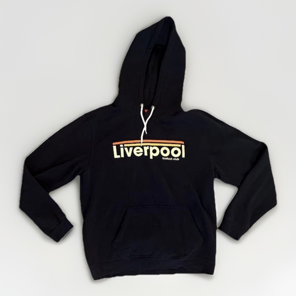 Liverpool Football Club Men's Embroidered Hoodie Sweatshirt, Navy, 3XL, New